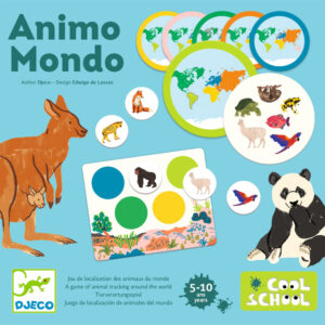 Djeco Zvieratá sveta (Animo Mondo): priraďovanie zvierat k svetadielom