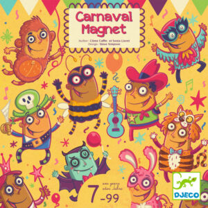 Djeco Magnetický karneval (Carnaval Magnet): stolová hra, rýchla, vyžadujúca zručnosť