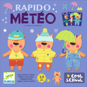 Djeco Rapido Meteo: stolová hra, edukačná, na sluchovú pamäť (Cool School Skvelá škola)