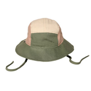 KiETLA klobúčik s UV ochranou 0-1 rok, green-natural-pink