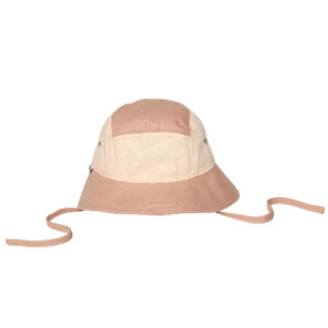 KiETLA klobúčik s UV ochranou 0-1 rok, natural-pink