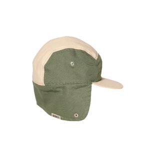 KiETLA šiltovka s ochranou krku s UV ochranou 1-2 roky, natural-green