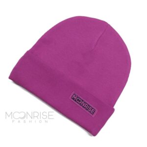 Moonrise Rebrovaná čiapka organic - fuchsia, veľkosť 4