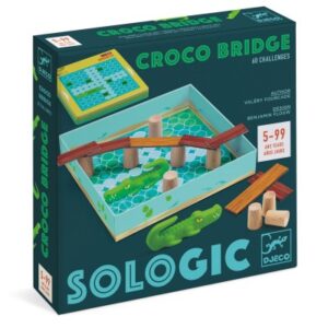 Djeco SOLOGIC: Most nad krokodílmi (Hlavolam so 60 výzvami)