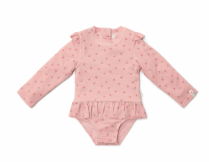Little Dutch Plavky dlhý rukáv Sunny Flowers Blush veľ. 74/80